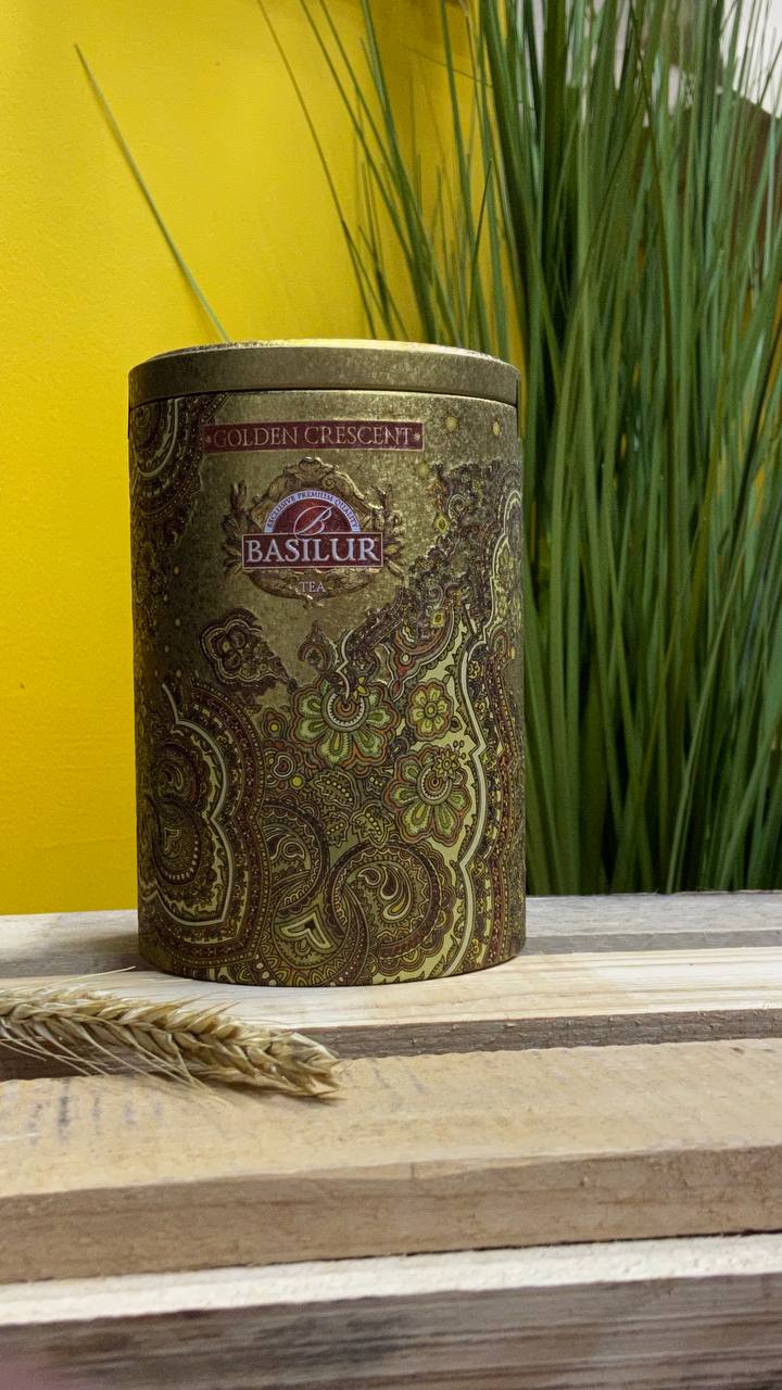 Чай чорн Сх кол Золотий місяць Basilur 100г з/б