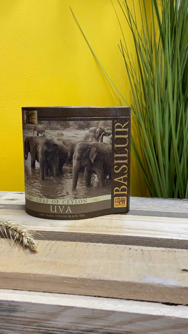 Чай чорн Лист Цейл Ува Basilur 100г з/б